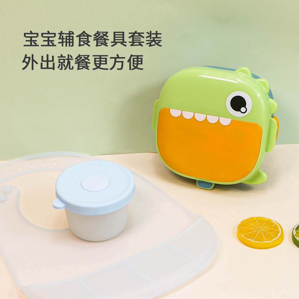Biboo children's dinnerware set - complete baby food feeding utensil set, bowls, spoons, wholesale, promotional gifts, gift box