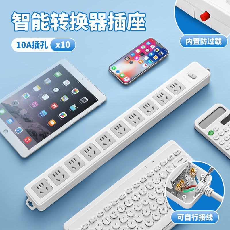Multi-socket wireless power strip without cord socket with usb connection power strip self-wiring converter power strip power strip