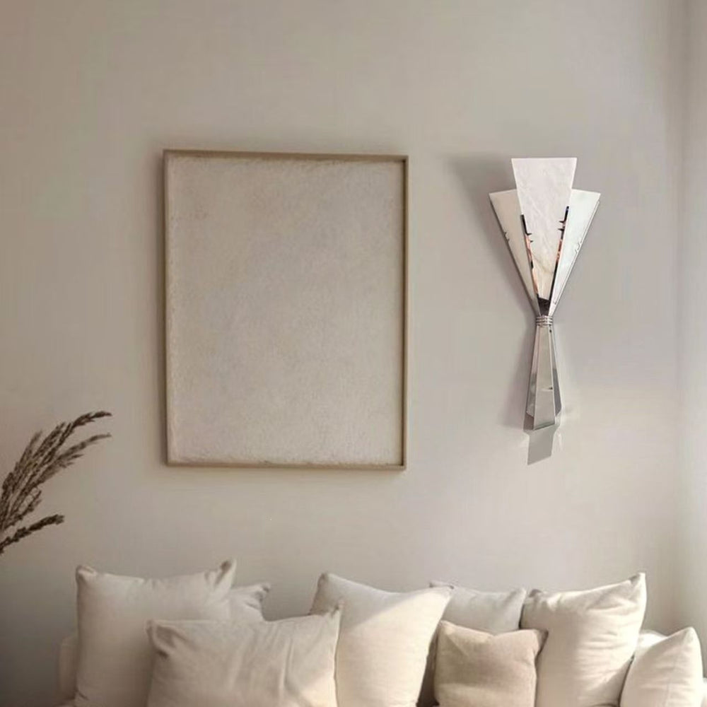 Maison domin used spanish imitation marble retro handheld flower wall lamp bedroom living room decorative wall lamp