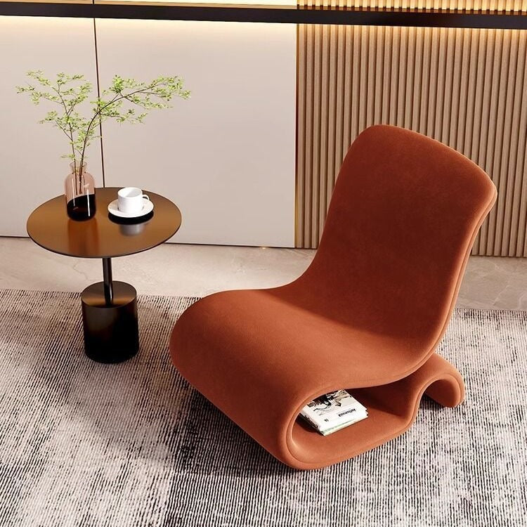 Accessible luxury italian casual design art modern single lazy sofa chair normcore creative casual shaped chair