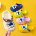 Kids crocs slippers boys summer cartoon indoor stepping on shit cute outwear soft bottom baby bathroom sandals