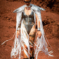 new european and american women's sequin wing party costume swimsuit accessory fashion tassel shawl