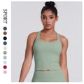 Cloud-feel brushed racerback tank top for women, quick-drying, outdoor casual running fitness top, yoga wear