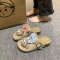 2025 new cute cartoon soft sole versatile closed-toe slippers women's fairy style outdoor wear cloud-like comfort sandals wholesale