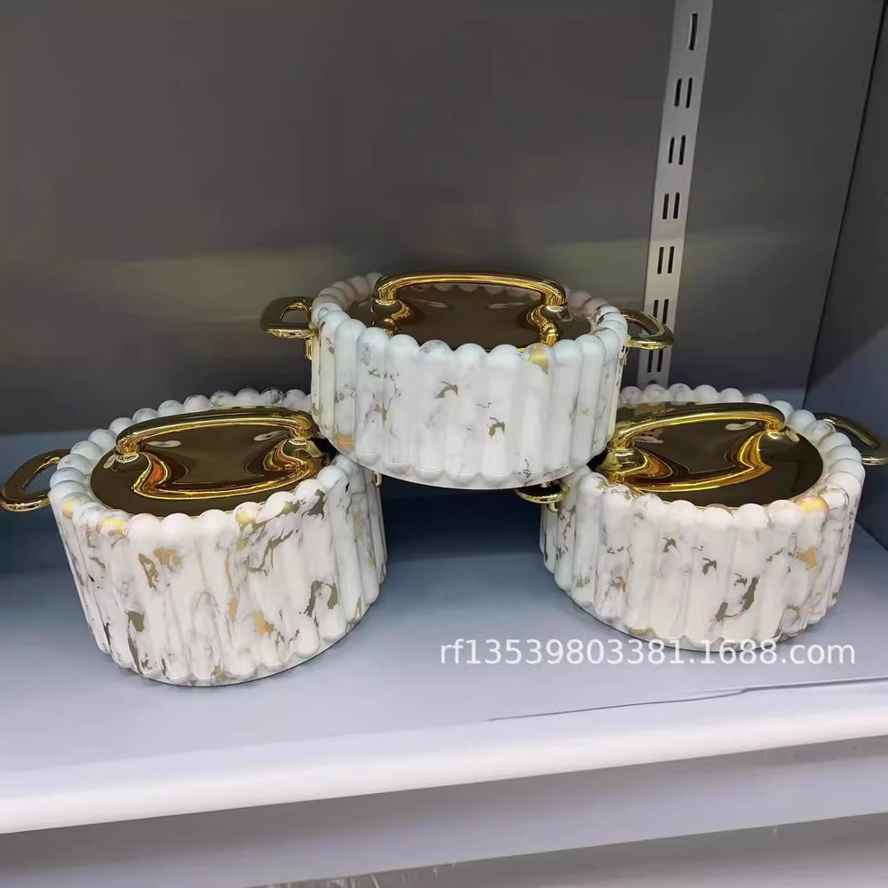 Food warmer 3pcs foreign trade column double-layer thermal insulation box 1.5l-2.0l-2.5l thermal insulation lunch box