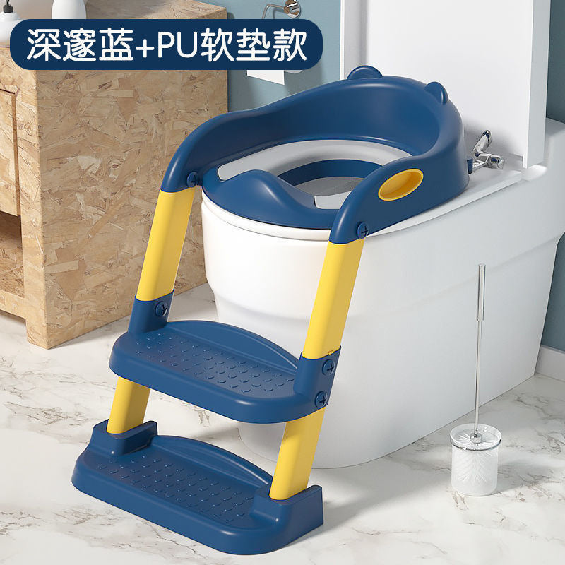 Children's toilet stair-type male child female baby special toilet auxiliary pad ladder step stool toilet seat