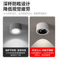 Ultra-thin surface-mounted spotlight with adjustable angle led ceiling light, suitable for living rooms and home use. no-drill installation, flush mount bucket light, aisle downlight
