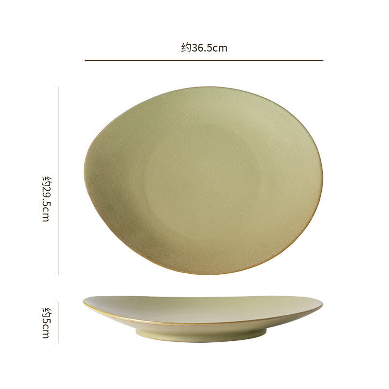 Vintage irregular high-end bowls, plates, and dishes - restaurant, hotel, and home tableware - unique dinnerware for serving dishes, desserts, rice bowls, and plating
