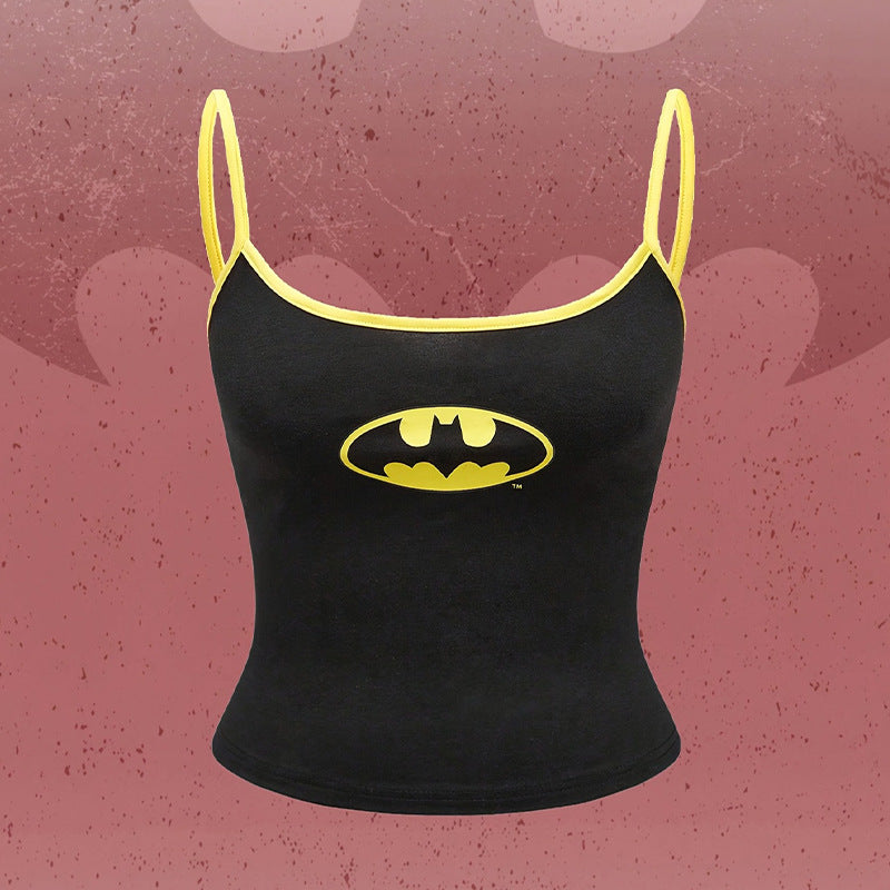 Ruihu  women's clothing 2025 summer  American vacation style small vest suspender top women's backless design