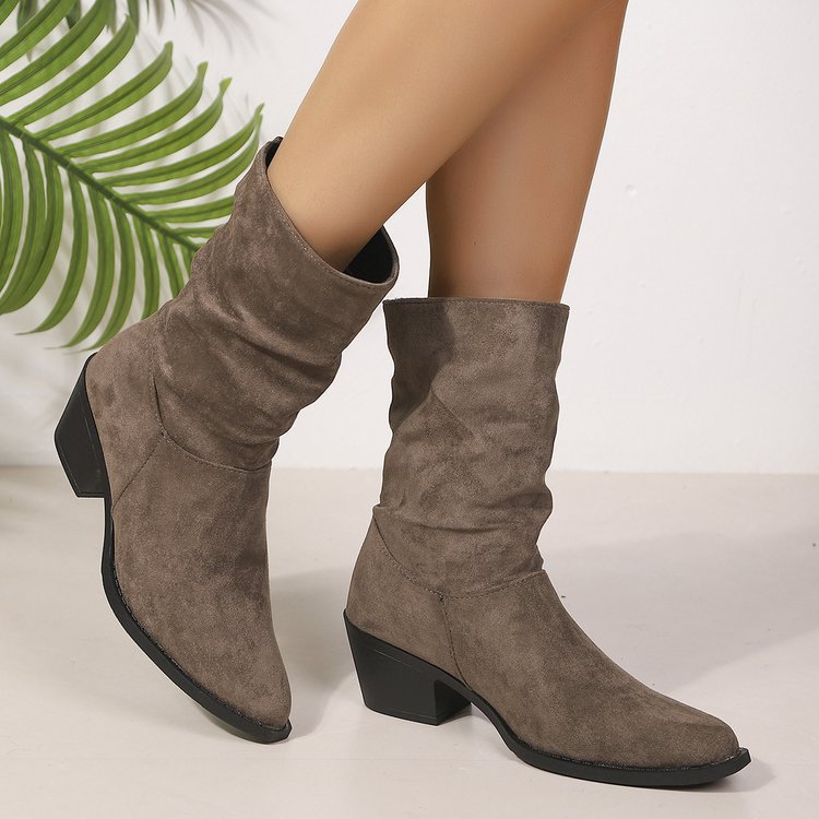autumn new arrival: plus size chunky platform retro ankle boots for women (sizes 36-42) - perfect for cross-border e-commerce, , and  dropshipping