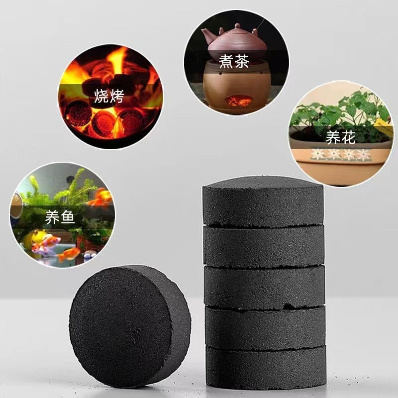 Outdoor household fast-burning charcoal, fruit wood charcoal, fire starter, tea-making charcoal, smokeless charcoal, hand warmer, charcoal barbecue tools