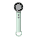 new arrival folding cooling fan usb rechargeable multi-function outdoor handheld carabiner ice compress fan wholesale