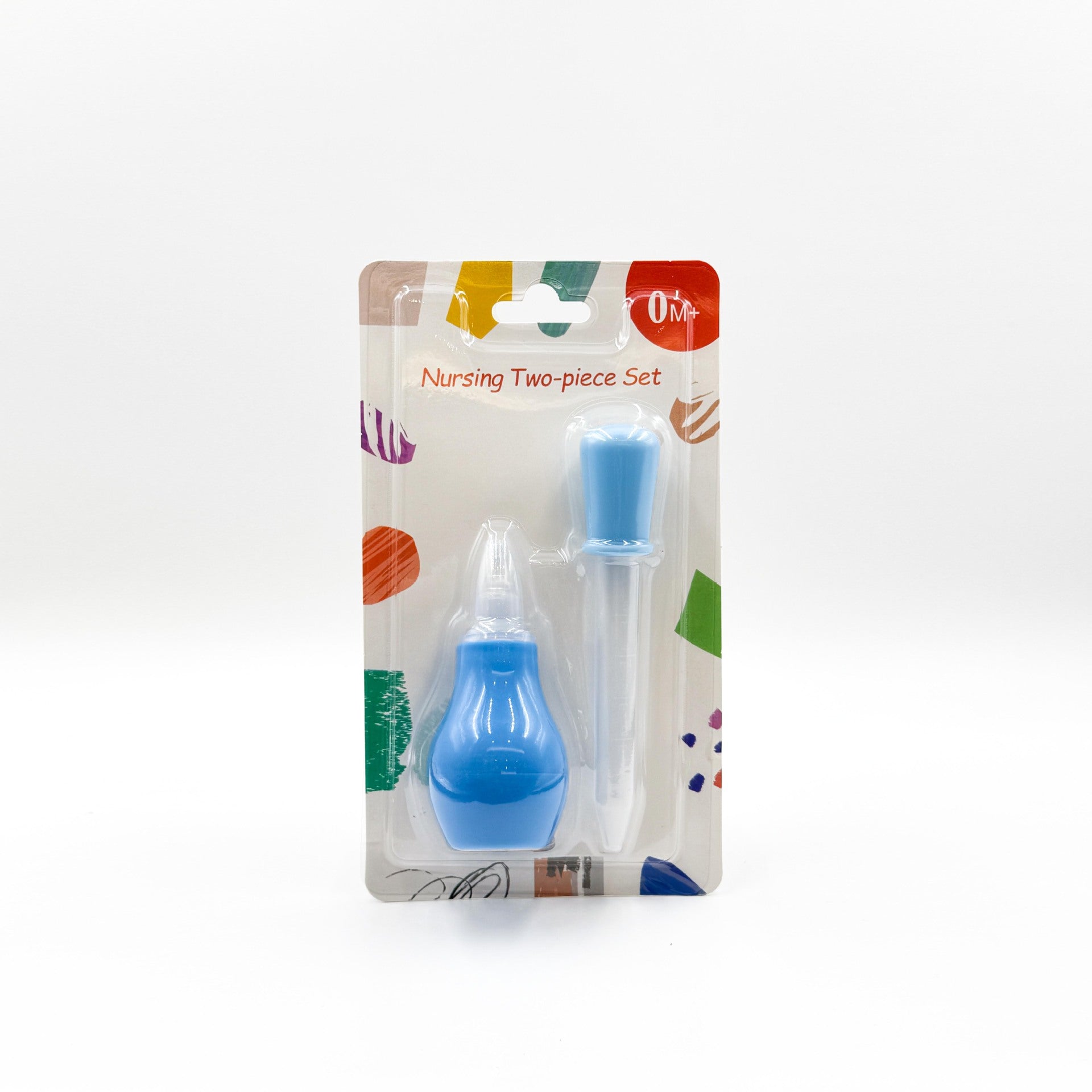 English card, pump-type neonatal infant nasal suction device, dropper medicine feeder, snot cleaner, silicone.