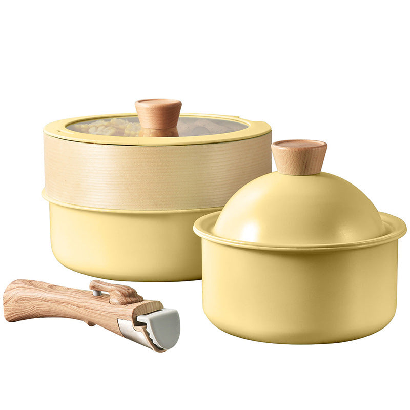 Cindy coco milk pot detachable antibacterial pot non-stick pot soup pot suit pot detachable pot cross-border
