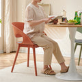 Scandinavianthickened plastic dining chair modern popular cafe dessert shop back chair casual engineering desk chair for home