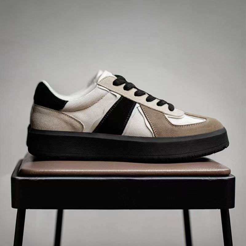 Panda german army trainers (gats) for men, spring 2026 collection: thick-soled, height-increasing, athletic casual sneakers - versatile and trendy footwear
