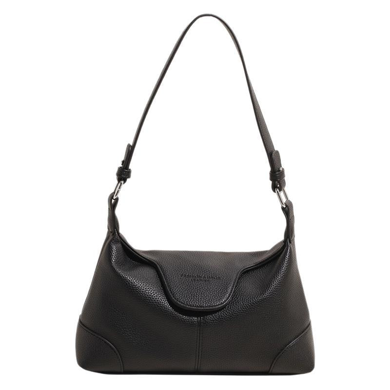 Niche fashion matte leather underarm tote bag women's 2025 new versatile single shoulder diagonal span lunch box bag