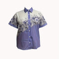 wholesale women's short-sleeved shirts, trendy shirt with hot-selling cross-border print designs, dropshipping available