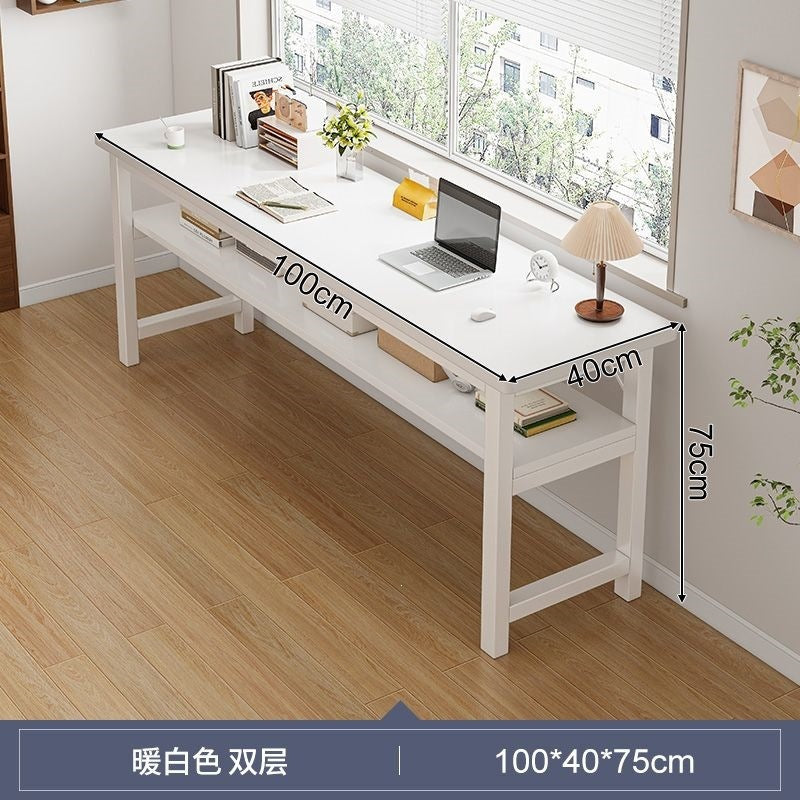 Computer desk desktop home office desk student desk study desk wall-mounted long table simple rental house table