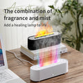 2026 new simulated flame aroma diffuser - usb desktop air humidifier for home, hotel, and cross-border e-commerce