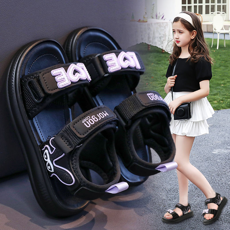 Girls' sandals & beach shoes -  new summer collection: soft-soled, non-slip, open-toe sandals & slides for active kids