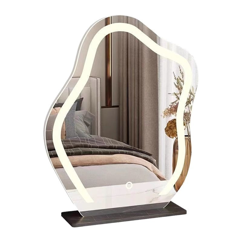 Cloud mirror desktop makeup mirror table led light bedroom dressing table smart light luxury light mirror with light