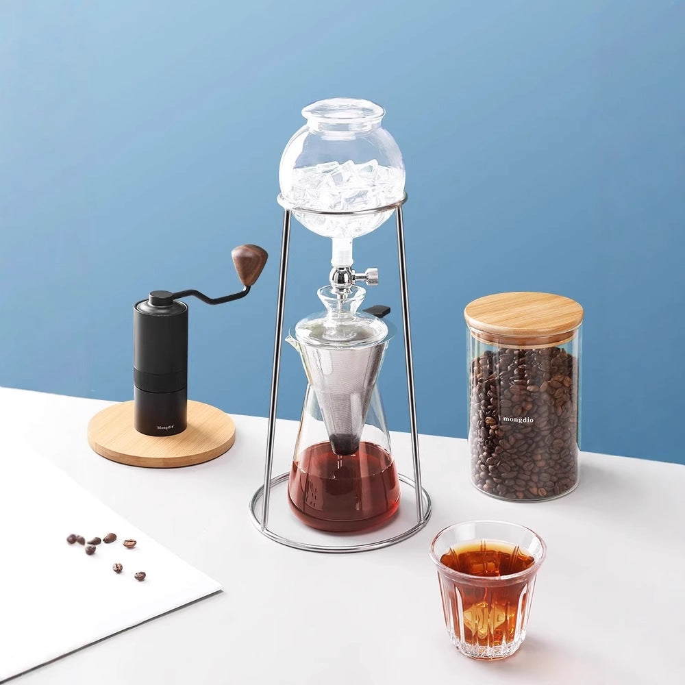 Iced drip coffee pot, cold brew pot, hand-brewed coffee utensils, for home cold brew coffee pot, ice brew pot, drip filter