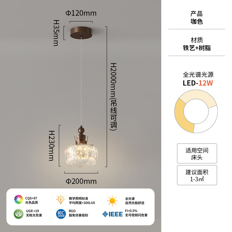 Medieval style resin flower ceiling light corridor aisle light French retro balcony entrance entrance lighting high sense