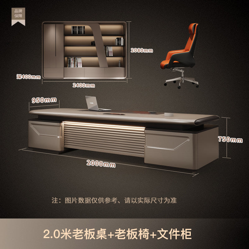 Saint li accessible luxury boss president manager supervisor desk executive desk casual modern thickened paint office desk chair