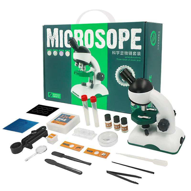 Microscope kids science 1000x home optical elementary and middle school student experiment kit toy 1200x