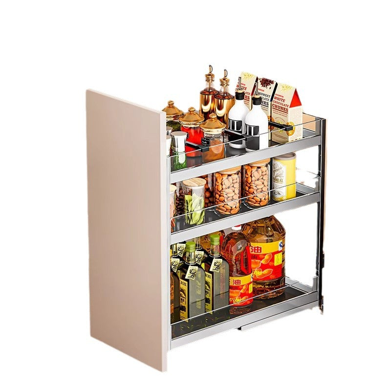 Seasoning seasoning pull basket kitchen cabinet narrow cabinet drawer type very narrow small size cabinet pull-out rack storage