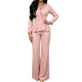 European and american style deep v sexy beaded jumpsuit with cinched waist - elegant and chic party dress jumpsuits
