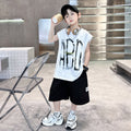 Boys' summer outfit set: new  lightweight summer style for older boys - sporty, cool, and trendy