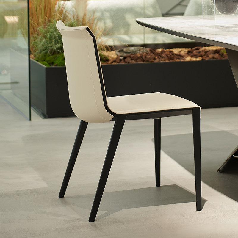 Foshan charlotte normcore chair accessible luxury modern casual ultra-migration leather for home dining table and chairs classy designer dining chair