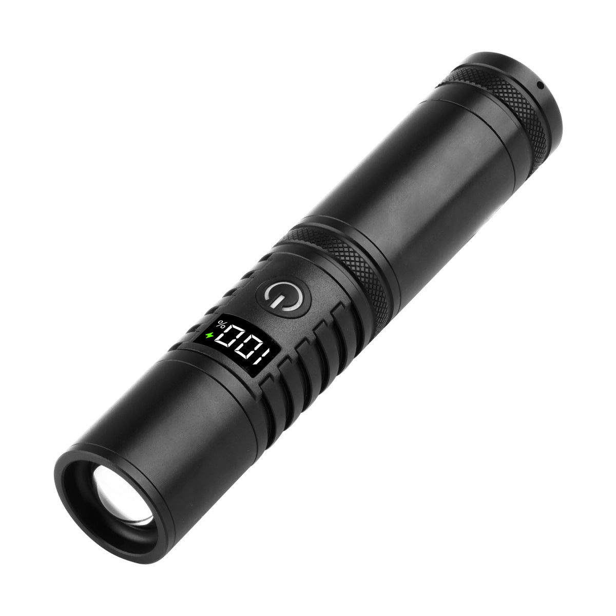 2024 new telescopic zoom strong light flashlight, white laser aluminum alloy outdoor lighting super bright mini flashlight