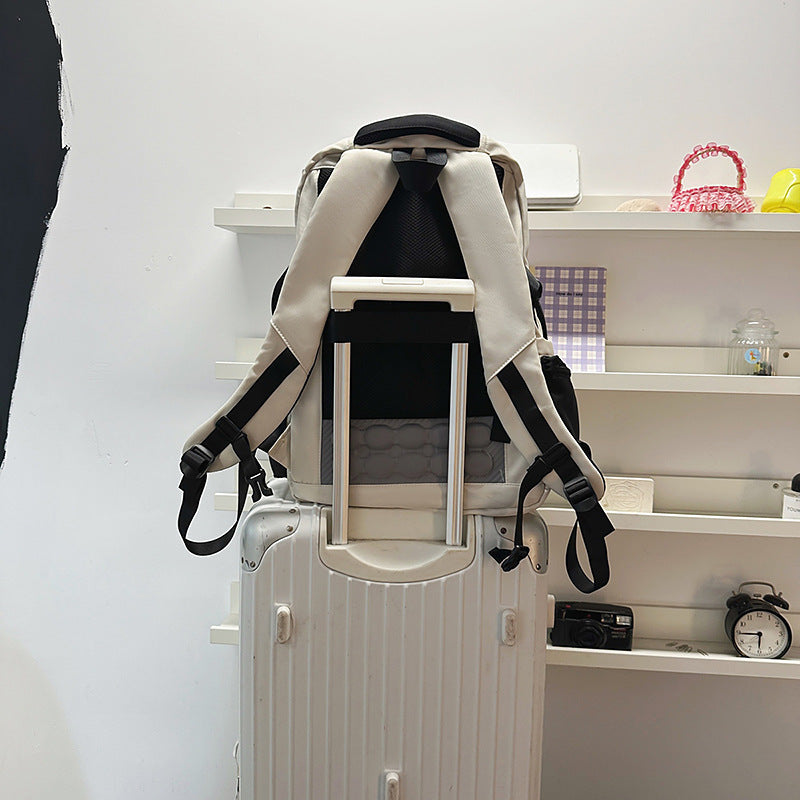 School bag, junior high school student, middle school student, boy, high school student, backpack, male, large capacity, female, backpack, burden reduction, spine protection, male models