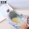Vancahao kids' sneakers:  autumn new korean style girls' fashion pearl chunky sneakers, breathable running shoes