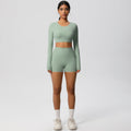 new arrivalhigh waist tight nude yoga suit quick-drying breathable outdoor casual running fitness sports suit