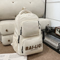 supply backpack - unisex, waterproof, multifunctional travel backpack with printed lettering, suitable for laptops