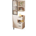 Solid wood bedside table storage cabinet for home bedroom modern casual tall cabinet bookshelf all-in-one small apartment ultra-narrow storage cabinet