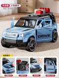 Boys' realistic large inertia sound & light off-road vehicle - kids' car model ornament - openable doors, lights, durable toy