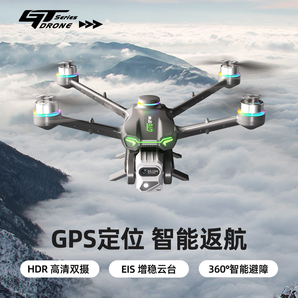 New gt6 drone: gps auto-return, quadcopter with obstacle avoidance, hd aerial photography, long-endurance remote control aircraft