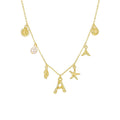 Amazon's new bohemian beach necklace: trendy summer beach shell and starfish pendant necklace