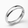 Open bangle wholesale - european & american cross-border fashion jewelry - smooth, minimalist metal style - wide round spring bracelet for women
