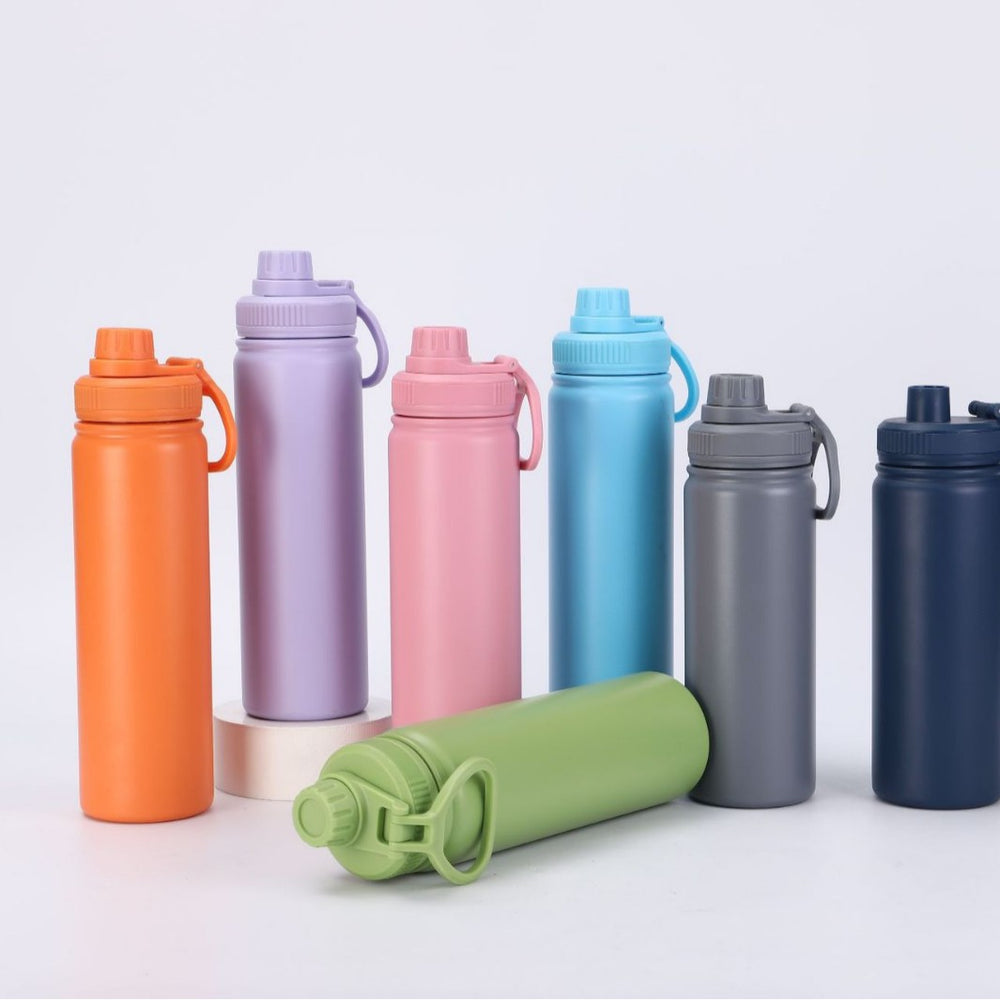 Wholesale cross-border 304 stainless steel insulated tumblers: solid color outdoor space flask, high-value, large capacity insulated cup - customization available