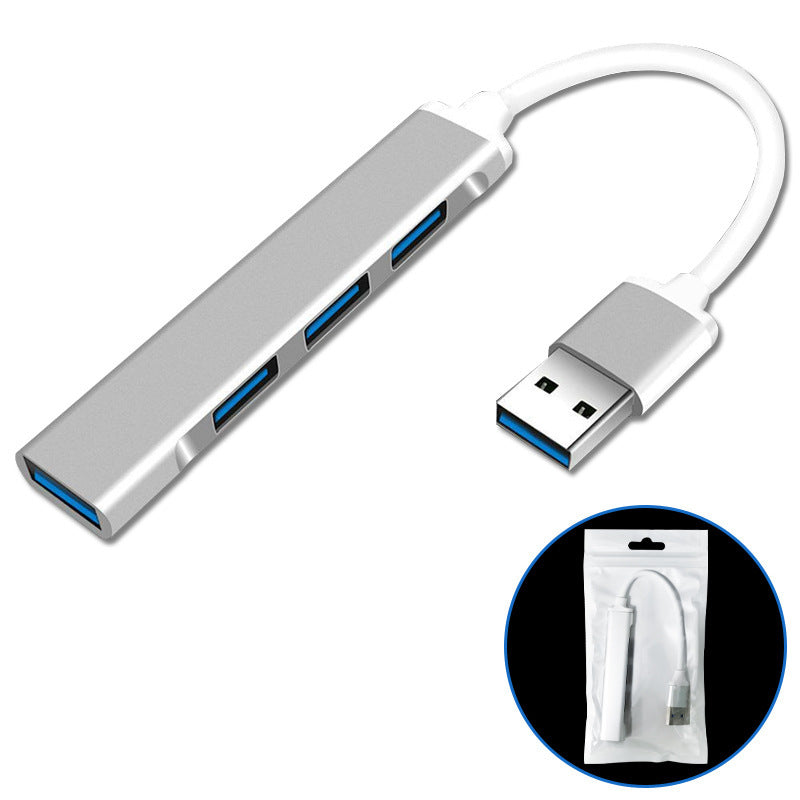 Type-c hub 4-in-1 expansion dock for computers and tablets - usb hub with high-speed data transfer for usb drives
