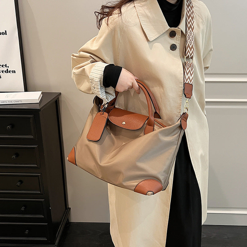 Nylon tote bag new fashionable large-capacity handbag casual shoulder messenger bag nylon waterproof travel bag