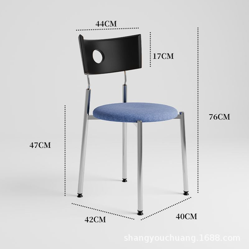 Used dining chairs, durable solid wood dining table and chairs, designer influencer minimalist high-end wabi-sabi style french retro chairs