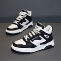 High-top men's sneakers: 2025 new trendy spring leather casual skate shoes, air force style, men's model one, student sports fashion sneakers