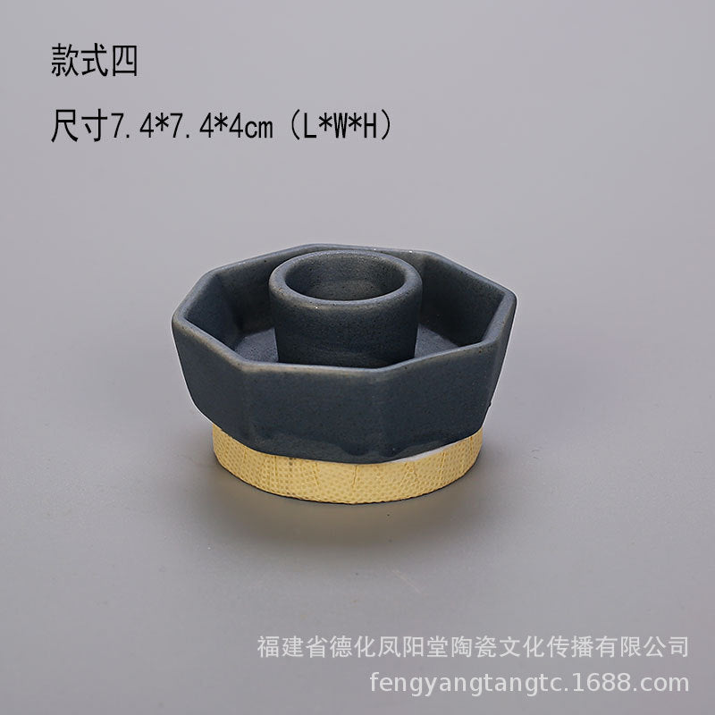 陶瓷烛台北欧IN风简约桌面摆件玻璃储蓄罐烛光晚餐干花密封罐装饰